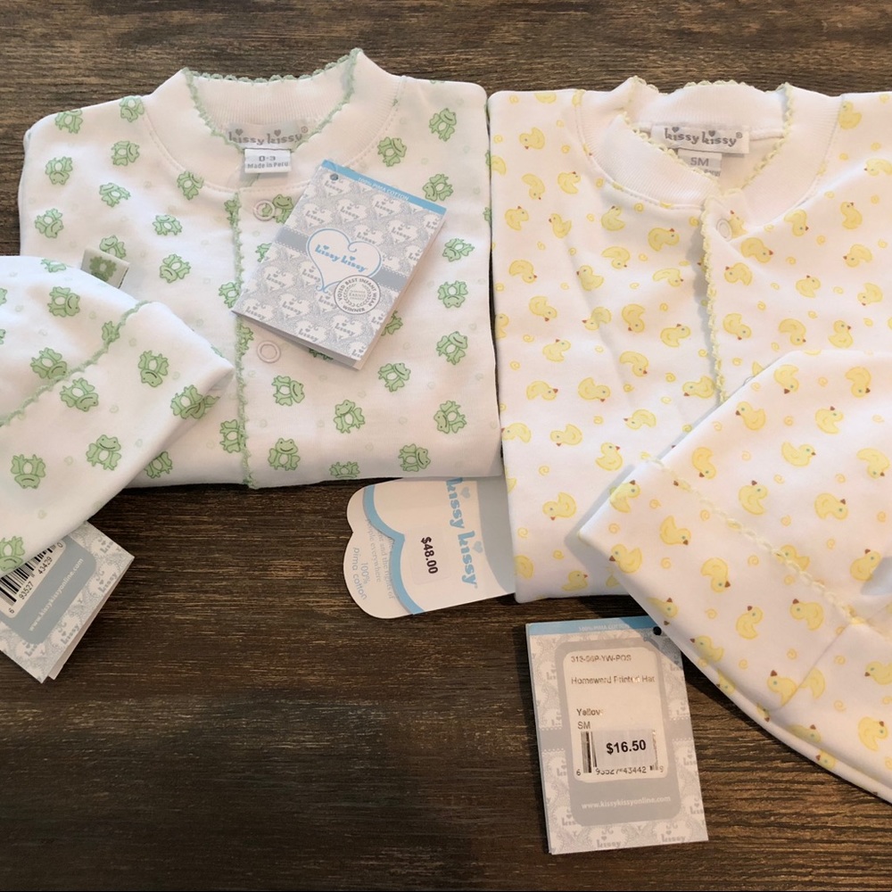 BNWT Kissy Kissy Onesie and Convertible Gown